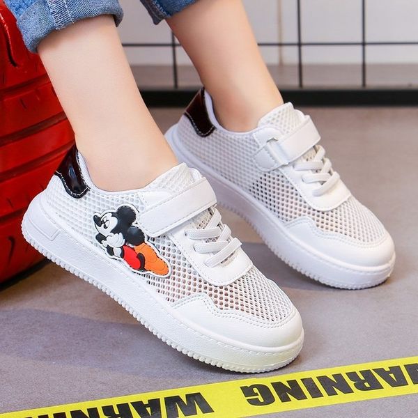 

children 2020 new girlsmouse boy's casual cuhk children's children's shoes pupils running shoes, Black
