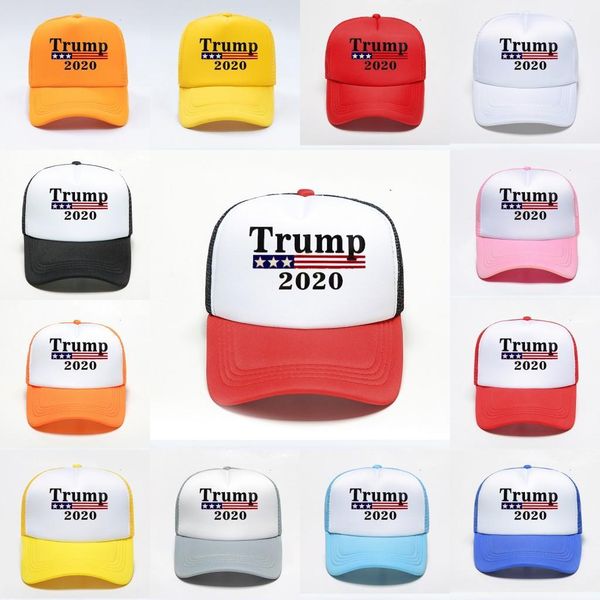 

сша шток, dhl корабля, хлопок регулируемая дышащий hat trump 2020 президент выборы бейсболка mesh открытый женщины мужчины caps fy6076