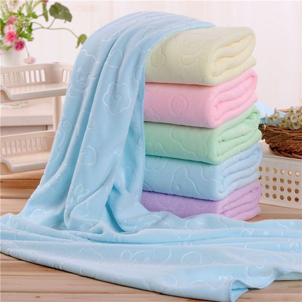 

gift bear embossed bath towel 150g 70*140 children's special bath towel