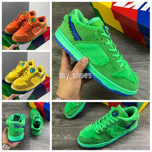 

2020 sb dunk bears pack grateful dead x sb low yellow bear dunks mens shoes blue fury deep royal skateboarding sneakers size us12