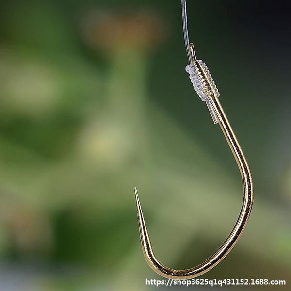 

0.5 sub-line 0.8 fish crucian barbed carp hook xiaojin aji fishing black pit slippers no. slipper double hook