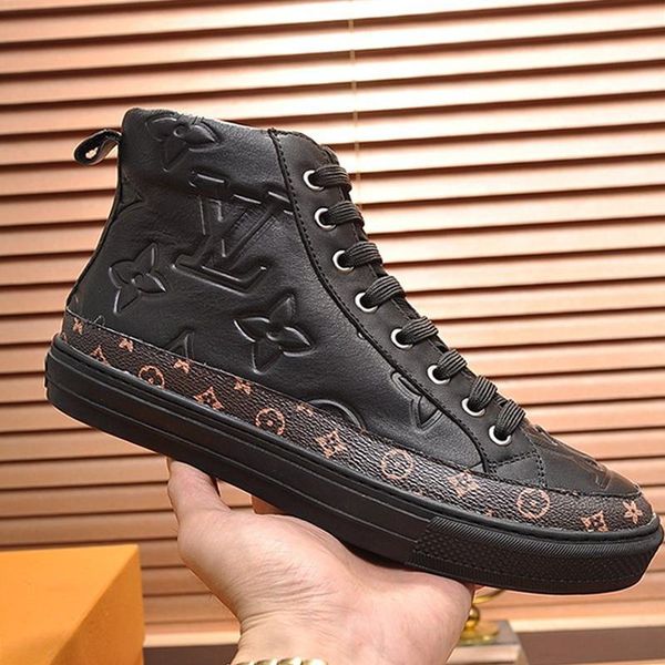 

stellar sneaker boot mens shoes scarpe da uomo di lusso outdoor walking footwears lightweight lace -up casual men shoes sal, Black