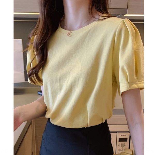 

soft sister honey please look for this bubble sleeve white women's western t- style loose half sleeve t-shirt base shirt