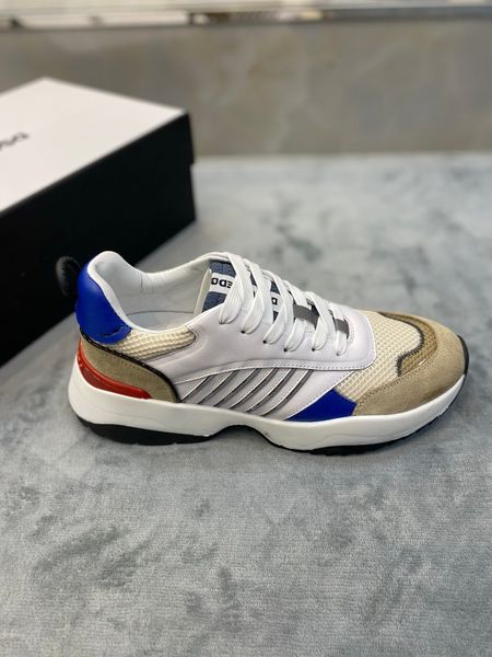 

2020 new fashion designer shoes for men spike yellow red grey white leather suede graffiti flats bottoms casual shoe 38-45, Black