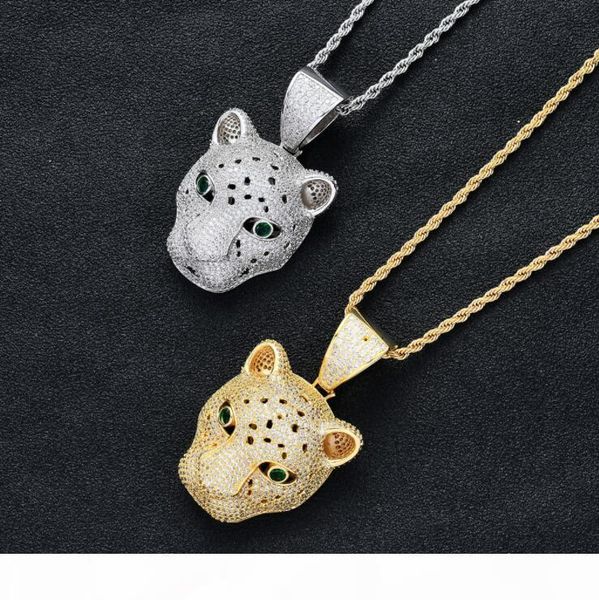 

новй ип-оп кђлон иѬконом леопаѬдовой головой и блеими живонми ожеѬел, Silver