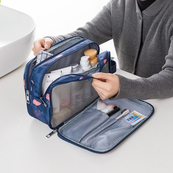

travel organizer dry and wet separation professional makeup bag toiletry bag multi-functional packing cubes women's cosmetic bag