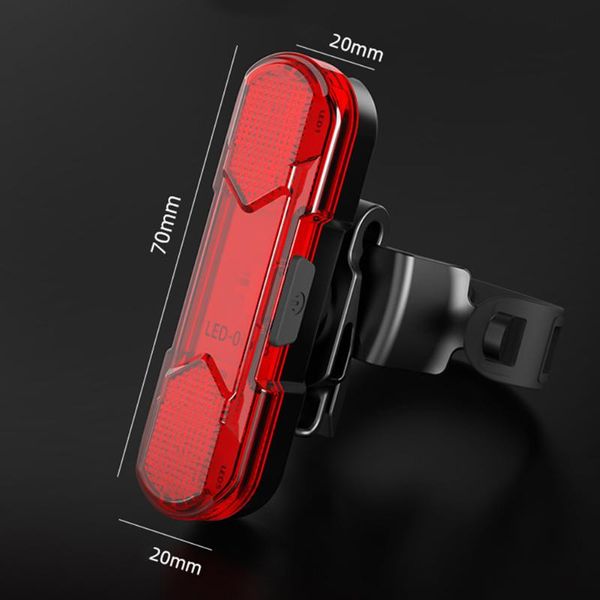 

led usb rechargeable bicycle bike cycling front tail rear light warning lamp practical and durable