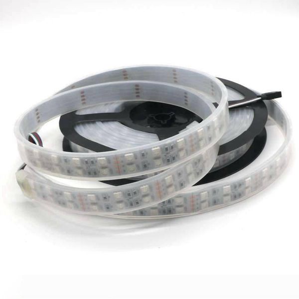 

edison2011 12v 5m 5050 double row smd tube 600 leds waterproof led strip light warm white green yellow colorful rgb led light