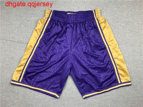 

shorts men'ss #23 lebronn james mitchell ness -19 purple jersey & shorts, Gray