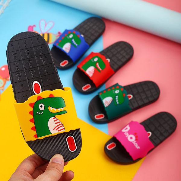 

2020 new children children sandals children' slippers cartoon sandals indoor non-slip bath shoes children' slippers outside, Black;grey