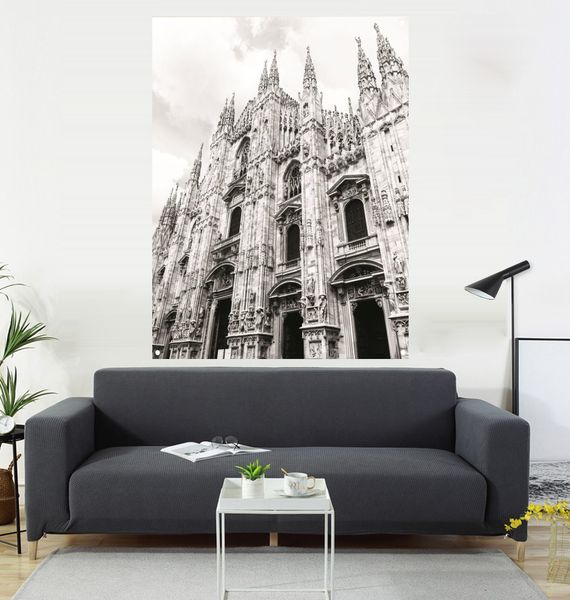 

castle painting, living room decoration, sofa background 600d4 buckle 100 * 150cm