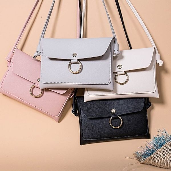 

solid color small messenger bag 2020 new shoulder bag women zipper pu cross body mini shoulder bag handbags feminina a1