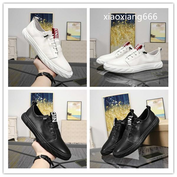 

2020 new shoes european style pleasing to the eye, there is no shortage of innovative imported cowhide production smooth natural two-coloro4, Black