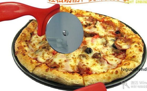 

spot wholesale stainless steel pizza wheel knife round pizza round knife roller knife baking tools