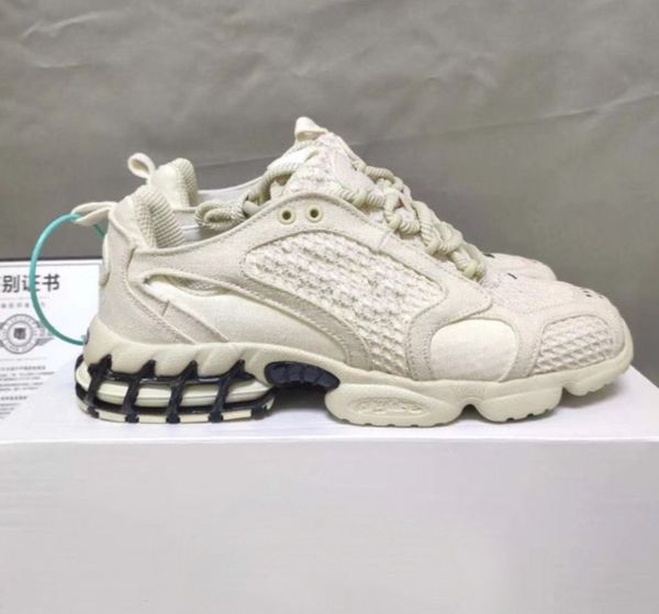 

new men and women stussy spiridon caged khaki black silver casual shoes women trainers men sports sneakers size 36-44