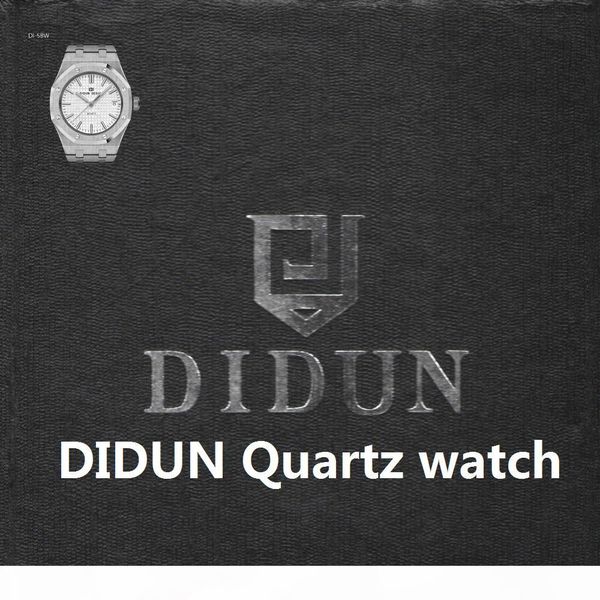 

didun mens watches watch men quartz watch male steel watches clock men 30 waterproof, Slivery;brown