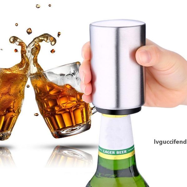 

stainless steel beer bottle opener automatic bottle openers beer soda cap red wine bottle opener bar kitchen beer soda cap dhl wx9-347
