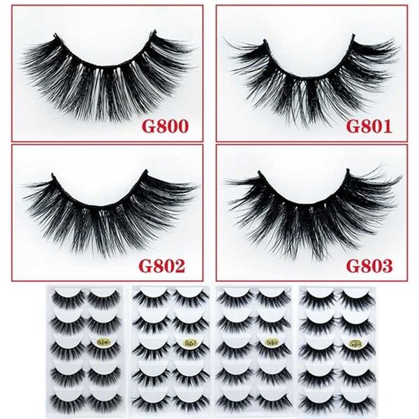 

false eyelashes 5 pairs/set 3d mink for woman 2021