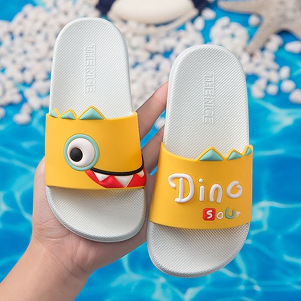 

children children' slippers male summer household baby princess girl cute cartoon anti-skid slippers boy parent-child children, Black;grey