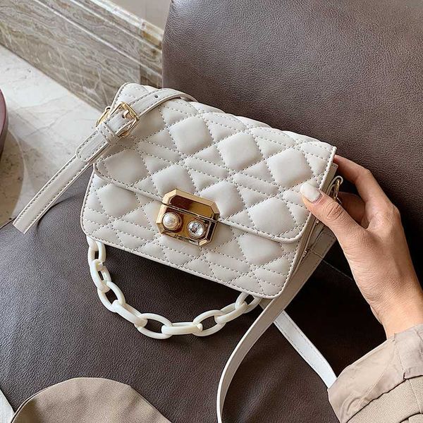 

mini pu leather crossbody bags for women 2020 pearl design shoulder handbags female travel lady fashion lock cross body bag