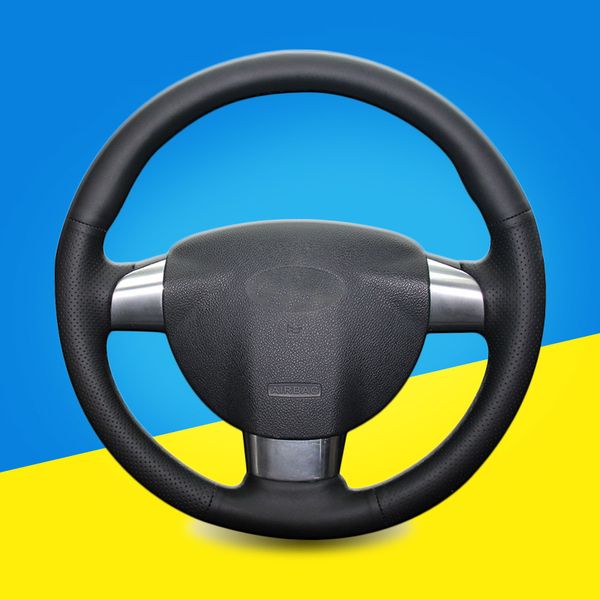 

braid on the steering wheel cover for focus 2 2005-2011 (3-spoke) diy car steering covers leather auto interior accessories