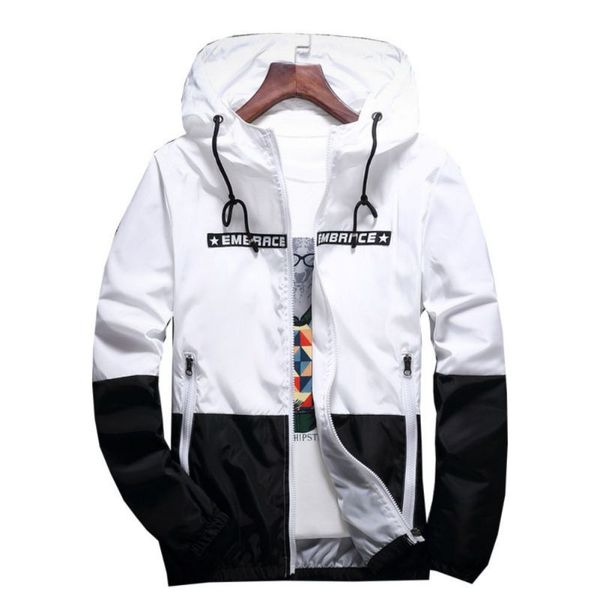 

spring autumn teenager boys hooded zipper thin style sports jacket windproof water resistant slim student outwear sporting coat, Black;red