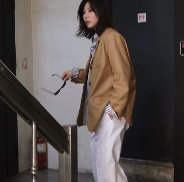 

pkb4f lufu autumn new korean fashionable profile commuting loose casual small for women lufu autumn new korean fashionable profile suit comm, White;black