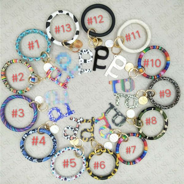 

safty key chain ring holder pu leather tassel wristlet keychain bracelets public non-contact elevator button protective tool bangle e73103, Red;brown