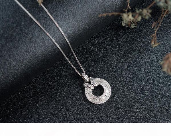 

2020 новый высокое качество vintage ювелирные изделия классические 925 sterling silver t princess cut белый топаз mozan алмазный пояс ожерел
