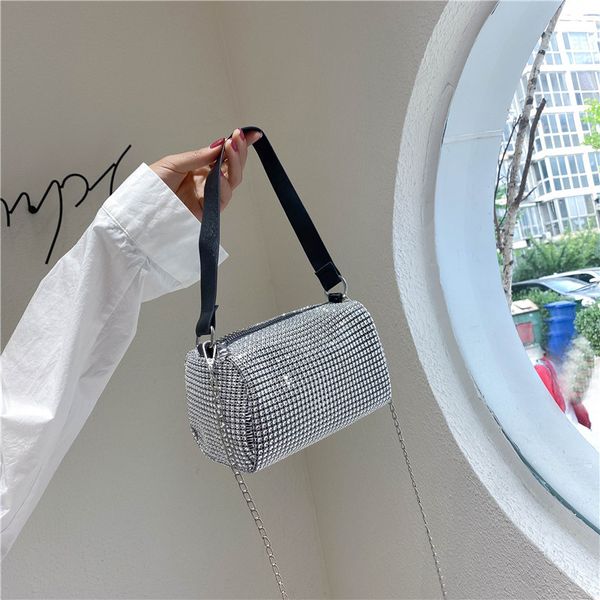 

all-match ins chain bag western style female bag 2020 new fashion net red messenger bright diamond small square