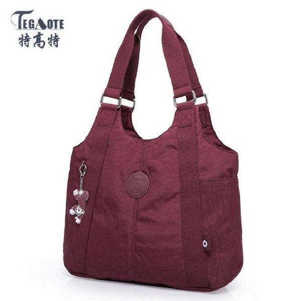 

tegaote new waterproof women bag double shoulder bag designer handbags nylon female handbag bolsas sac a main bolsa