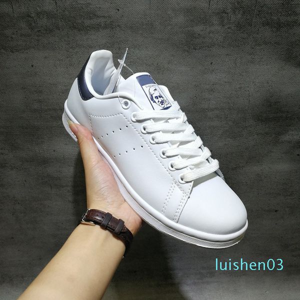 

smith casual shoes raf simons stan smiths spring copper white pink black fashion man leather brand woman man shoes flats l03