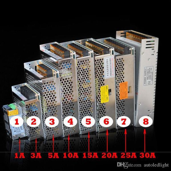

led power supplies 30a 25a 20a 15a 12.5a 10a 8.5a 6.5a 5a 2a 12v led power supply drivers high quality
