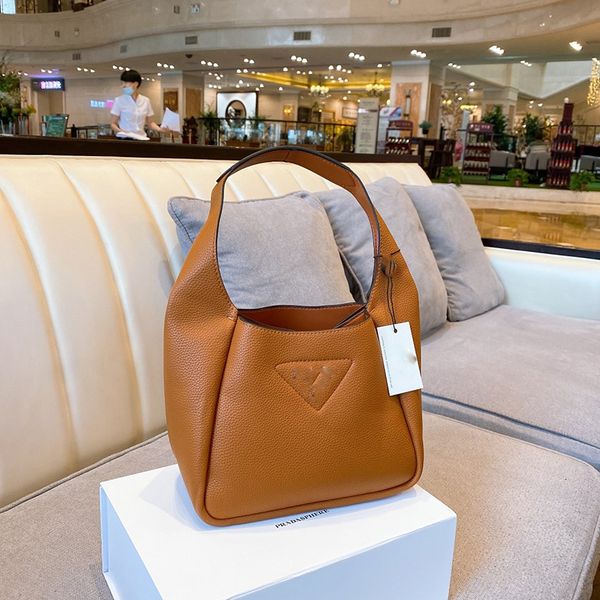 

classic shoulder bags real leather totes bucket bag women designer handbags messenger bags flower printing crossbody bag