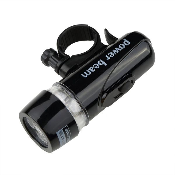 

new black bike bicycle 5 led power beam front head light torch lamp