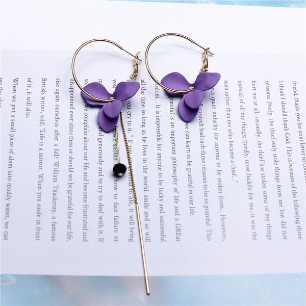 

2020 fashion jewelry round asymmetric earrings 2 colors flower earrings beach holiday statement for woman, Golden;silver