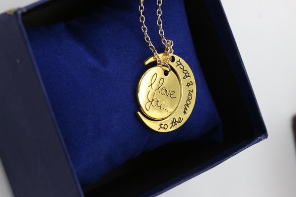 

2 styles i love you to the moon and back necklace new pendant necklaces jewelry, Silver