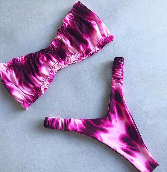 

нового leopard экстремальных бразильского бикини стринги 2020 high cut купальники женский купальный костюм морщинистая купальник бандо женщи, White;black