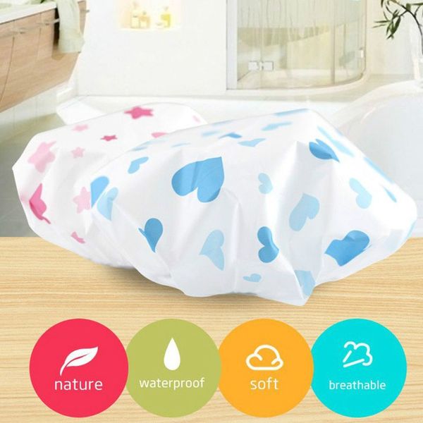 

1/2pcs microfiber lined shower cap thick waterproof shower cap for bathroom, Black;white