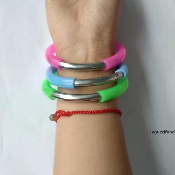 

creative silicone bracelet straw stainless steel outdoor portable bracelet drinking straws folding wristband drinking straws