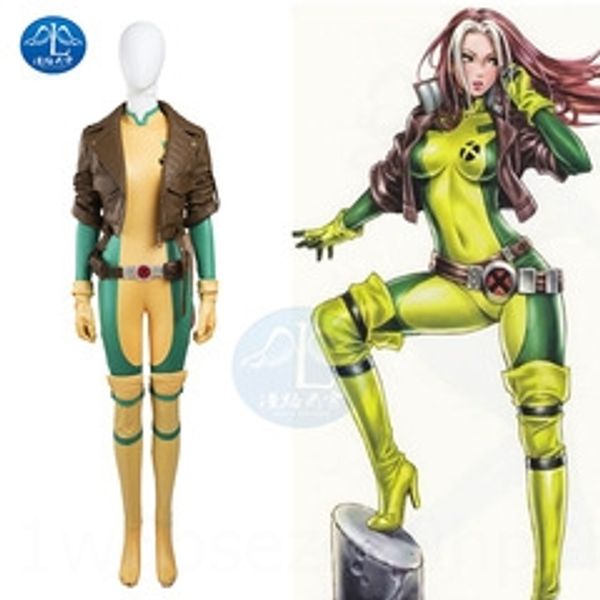 

длинная одежда дорожный каток x-men изгоев ло chanv косплей одежда полный комический выставка женской cos женский костюм, Black;red