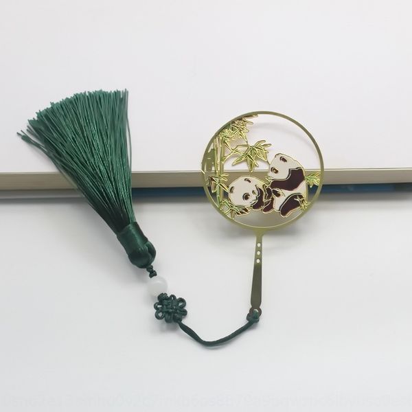 

piece brass bookmark creative tassel learning computer stationery computer gift metal crafts learning stationery new style, Silver