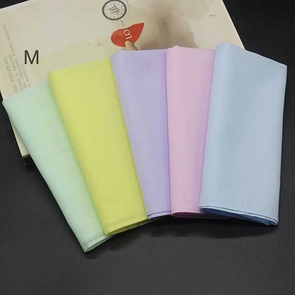 

small diy solid color ladies' handkerchief diy painting handkerchief beam bleaching and dyeing pure cotton, Blue;white