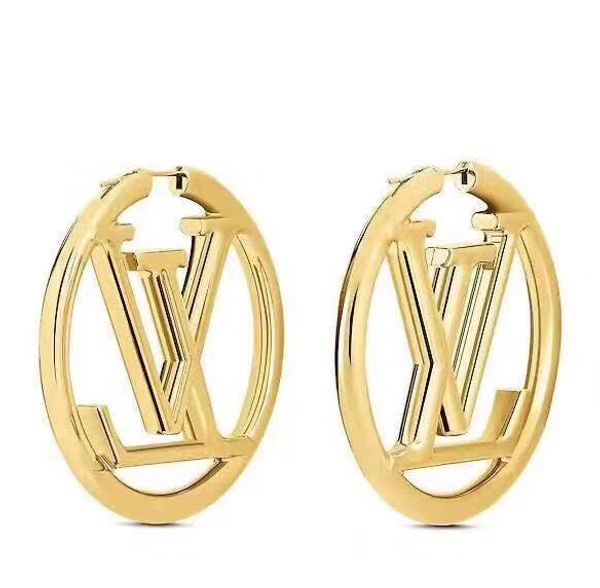 

brass earring luxury quality hollow words in 18k gold plated hook shape drop earrings women ewelry gift ps5789, Golden