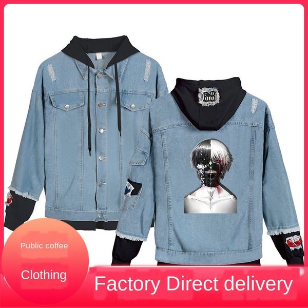 

tazuy новый японский мультфильм популярный tokyo трупоедства печать модный деним новый японский мультфильм популярный tokyo трупоедства печа, Black;brown