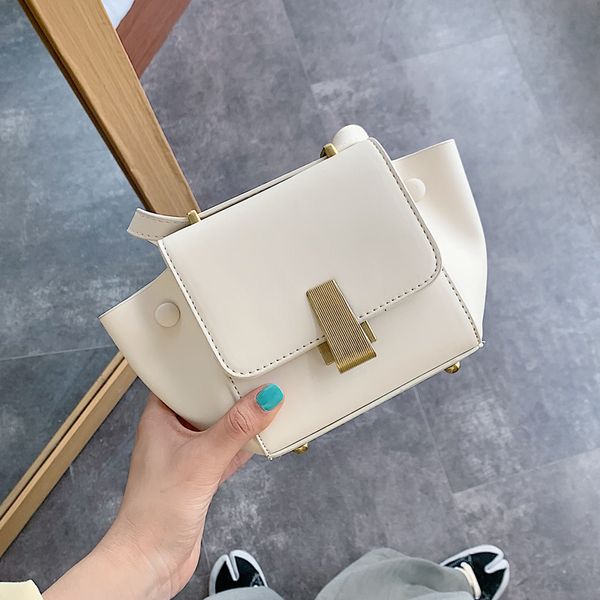 

elegant female solid color crossbody bag 2020 smer new lather women's handbag casual tavel shoulder messenger bag