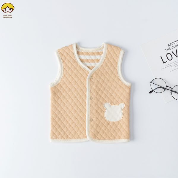 

весной и осенью утолщена новорожденного осенью мальчиков жилет жилет и девочек ребенка жилет цветной слой воздуха хлопка, Camo