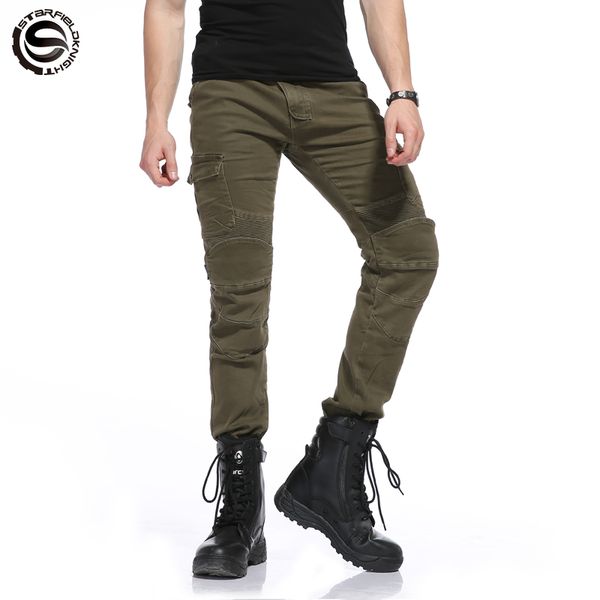 

star field knight jeans motorcycle ride jeans leisure sports version with knee pads knight pants four seasons moto riding pants