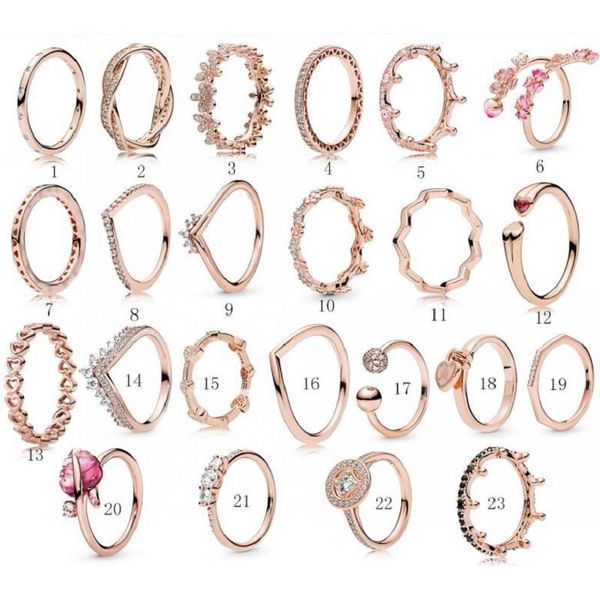 

925 sterling silver rings luxury designer jewelry women rings rose gold diamond ring wedding engagement rings for women, Slivery;golden