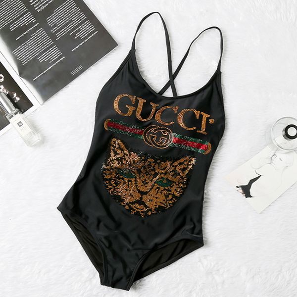 

20ss women designers swimsuit personality colorful stripe beach swimwear fashion shoulder bikini high waist swimwear women bikini set, White;black